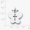 Crosslet Butterfly Charm