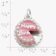 Enamel Birthday Cake Charm