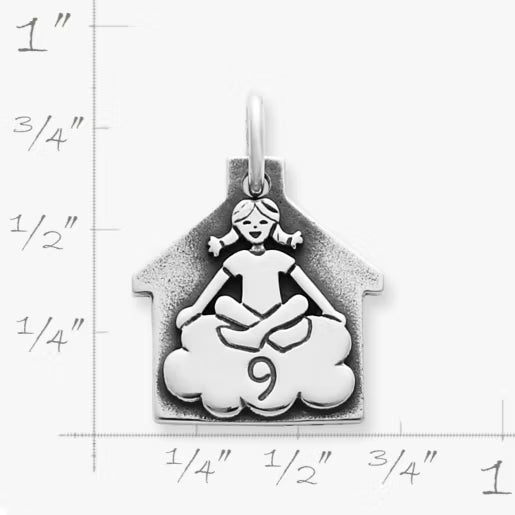 Girl in Cloud 9 Charm