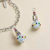 Enamel Christmas Penguin Art Glass Charm