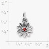 Floral Gemstone Charm