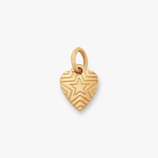 Radiant Star Mini Heart Charm