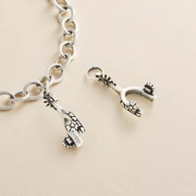 Hearts and Flowers Spur Charm