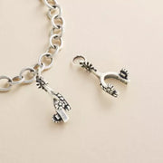Hearts and Flowers Spur Charm
