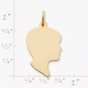 Boy Silhouette Charm