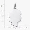 Girl Silhouette Charm