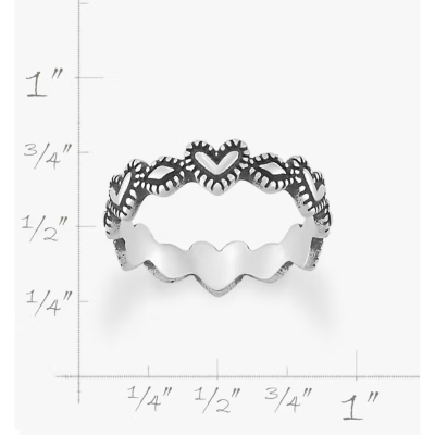 Hearts and Beads Ring