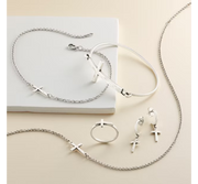 Horizon Cross Anklet