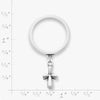 St. Teresa Cross Charm Dangle Ring