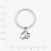 Tiny Tiara Charm Dangle Ring