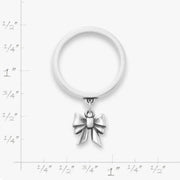 Tiny Bow Charm Dangle Ring
