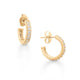 Delicate Pave Diamond Hoops