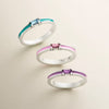 Enamel Gemstone Stacker Ring