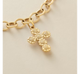 Sunflower Cross Charm