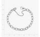 Textured Oval Charm Bracelet