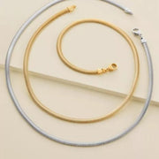 Rounded Herringbone Necklace