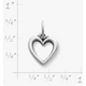 Open Wire Heart Charm