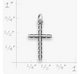 Petite Elegant Cross Charm