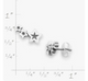 Twinkling Stars Ear Climbers