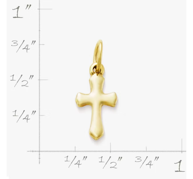 Flared Cross Charm