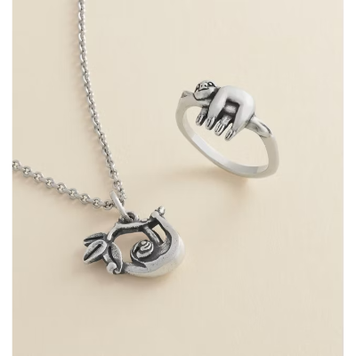 Happy Sloth Charm