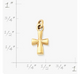 Small St. Teresa Cross Charm